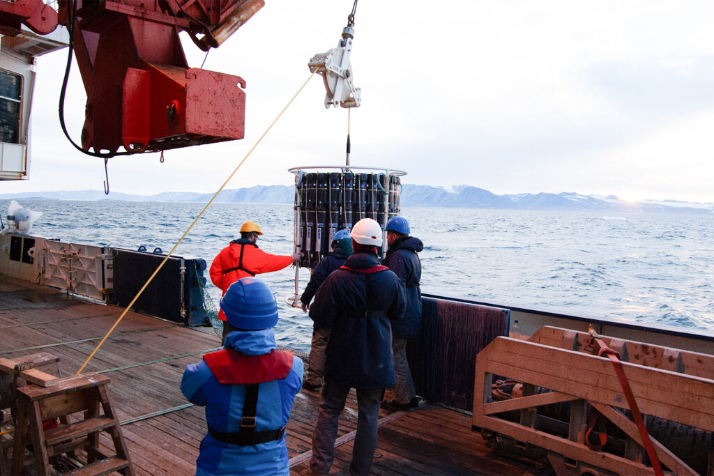 Ein Großteil der Proben wurden in der Framstraße zwischen Spitzbergen und Nordost-Grönland genommen.