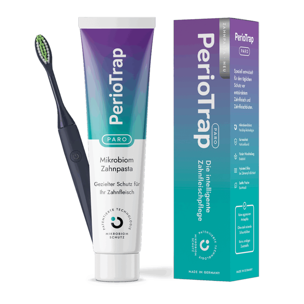 Fraunhofer-Technologie für gesunde Mundflora: Entweder als klassische Zahnpasta oder als professionelles Pflege-Gel nach der Zahnreinigung