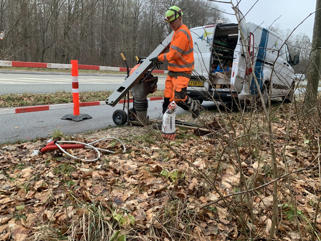 An der Frederiksborgvej lebt eine Fledermauskolonie. Deshalb passt die Stadt die Straßenbeleuchtung so an, dass sie die Tiere möglichst wenig stört.