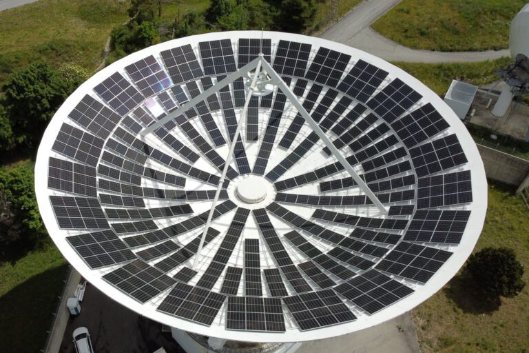 CKW Solarpanels Satellitenschüssel Schweiz