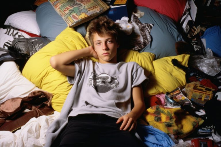 vecteezy_ai-generated-young-man-lying-on-his-belongings-in-his-messy_35311102