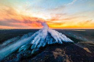 Feuer im Nationalpark Brasilia am 15.09.2024