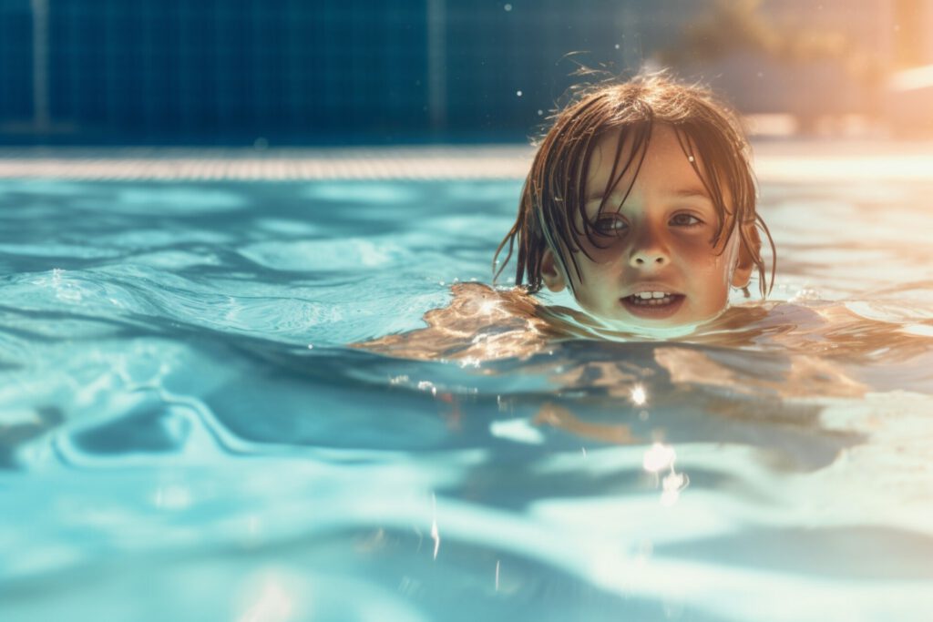 Über die Hälfte der Kinder verlässt die Grundschule, ohne richtig schwimmen zu können. © Vecteezy