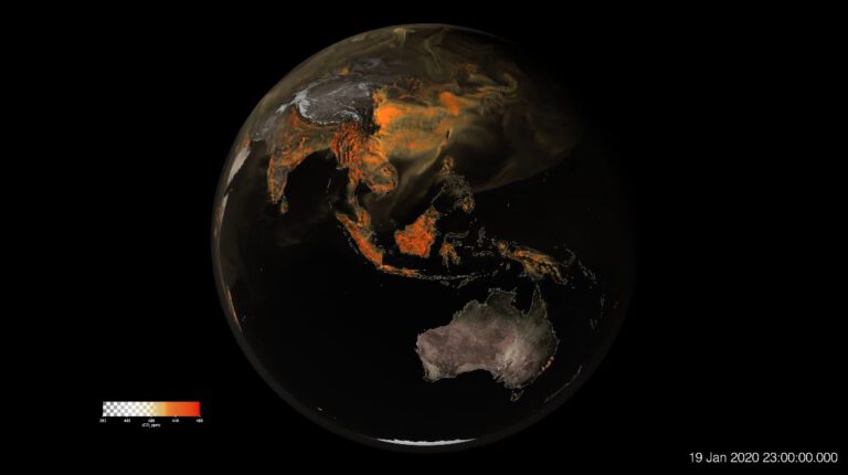 Hollywood-Techniken helfen der NASA bei der Visualisierung von Supercomputerdaten. © NASA's Scientific Visualization Studio