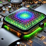 Kaum sichtbar, aber voller Möglichkeiten: Perowskit-LEDs könnten künftig in Smartwatches, AR-Brillen und Medizingeräten für gestochen scharfe Mini-Displays sorgen.
