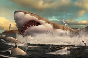 Otodus Megalodon war der größte Hai, der je in den Gewässern der Erde gelebt hat – und war vielleicht sogar noch größer, als bisher angenommen. © Hugo Saláis