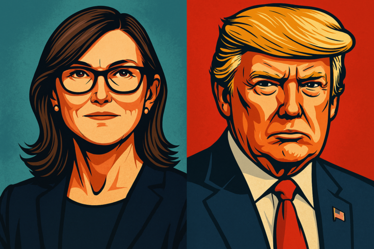 Zölle, Unsicherheit, Bärenmarkt? Was Cathie Wood Trump vorwirft