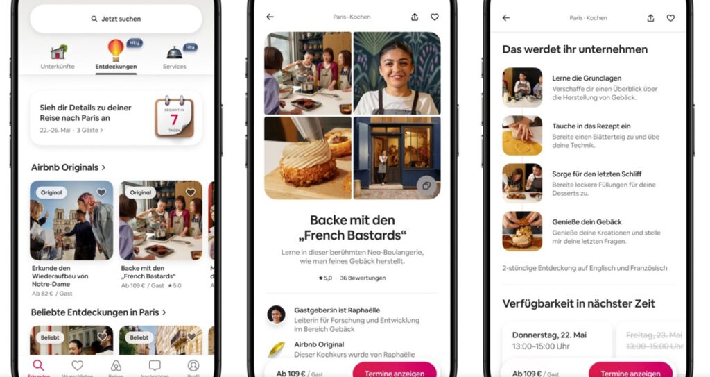 Jetzt gibt es auch Massagen, Kochkurse und Personal Training – in mehr als 260 Städten weltweit direkt buchbar. © Airbnb