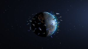 Tausende Satelliten umkreisen die Erde – mittendrin kreist tonnenweise Weltraumschrott und gefährdet Raumfahrt und Kommunikation.