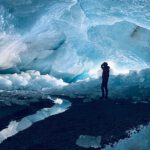 Im Inneren des Morteratschgletschers hat sich eine große Eishöhle gebildet