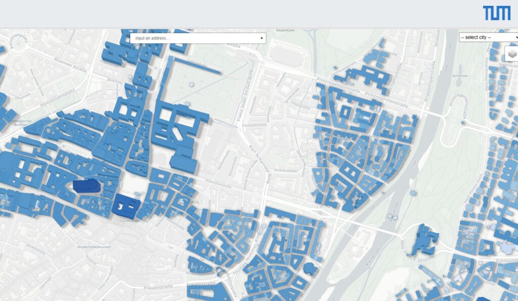 Karte der Münchner Innenstadt
