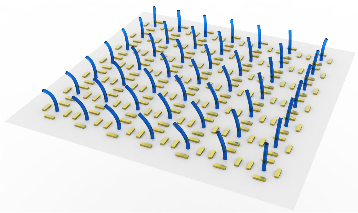 Jede einzelne Mikrozilien ist von vier winzigen Elektroden umgeben.