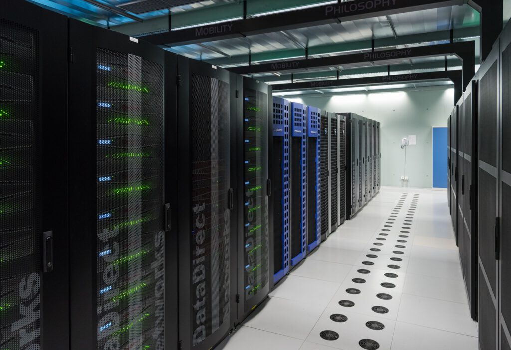 Blick in einen Serverraum