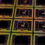 Nahaufnahme eines Computerchips