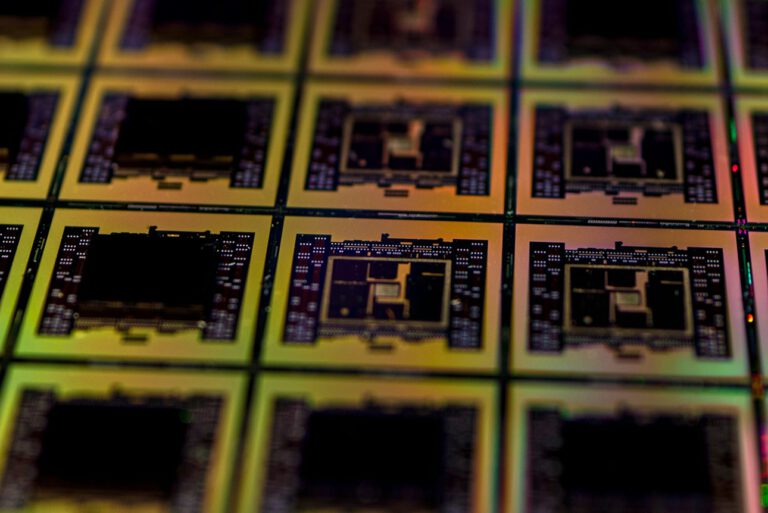 Nahaufnahme eines Computerchips