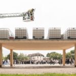 20 Tonnen auf nur 36 Zentimetern: Beim Belastungstest gab der UniversalTimberSlab gerade einmal zwölf Millimeter nach.