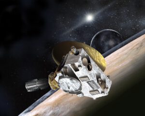 Unerwartet viel Staub weit draußen im Sonnensystem: Die Messungen von New Horizons nähren den Verdacht, dass der Kuipergürtel größer sein könnte als bisher angenommen. © Johns Hopkins University Applied Physics Laboratory/Southwest Research Institute via Wikimedia Commons unter Public domain