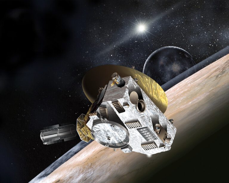 Unerwartet viel Staub weit draußen im Sonnensystem: Die Messungen von New Horizons nähren den Verdacht, dass der Kuipergürtel größer sein könnte als bisher angenommen. © Johns Hopkins University Applied Physics Laboratory/Southwest Research Institute via Wikimedia Commons unter Public domain