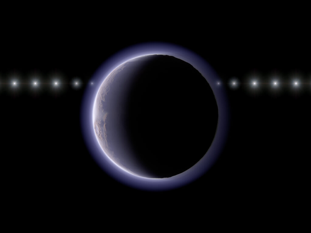 Der kleine Himmelskörper 2002 XV93 besitzt im äußeren Sonnensystem offenbar eine Atmosphäre, obwohl er dafür eigentlich zu klein sein müsste.