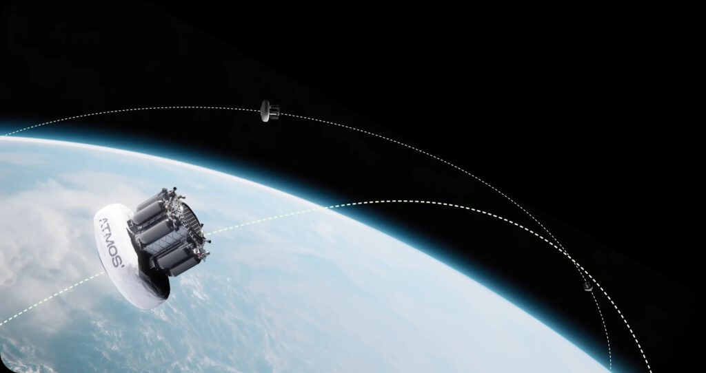 Phoenix 2 soll bis zu 100 Kilogramm Fracht aus dem Erdorbit zurückbringen. Der aufblasbare Hitzeschild bremst die Kapsel beim Wiedereintritt ab und soll mehrfach nutzbar sein. © Atmos Space Cargo
