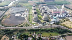 Das frühere Kohlekraftwerk Cottam in Nottinghamshire