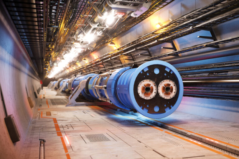 Mit fast 91 Kilometern Umfang würde der geplante CERN-Ring den heutigen Large Hadron Collider deutlich übertreffen. © Pixelrise via CERN