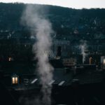 Dampf über den Dächern von Wuppertal