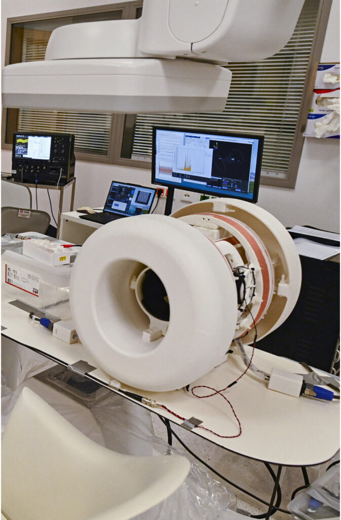 Aufnahme des Scanners zur Magnetpartikelbildgebung. © Patrick Vogel (JMU), Viktor Hartung / (UKW)