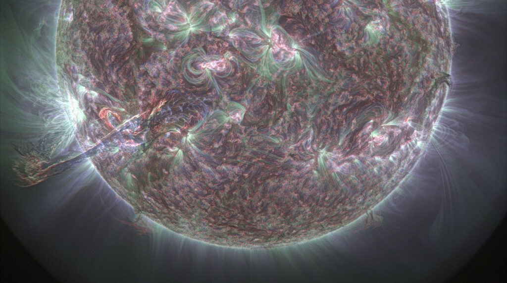 Bild einer Sonneneruption