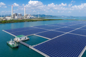 Die Offshore-Anlage vor Taiwans Küste erzeugte laut Studie rund zwölf Prozent mehr Strom als vergleichbare Solarfelder an Land. © Courtesy of Ching-Feng Chen