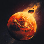 Einschlag auf dem Mars